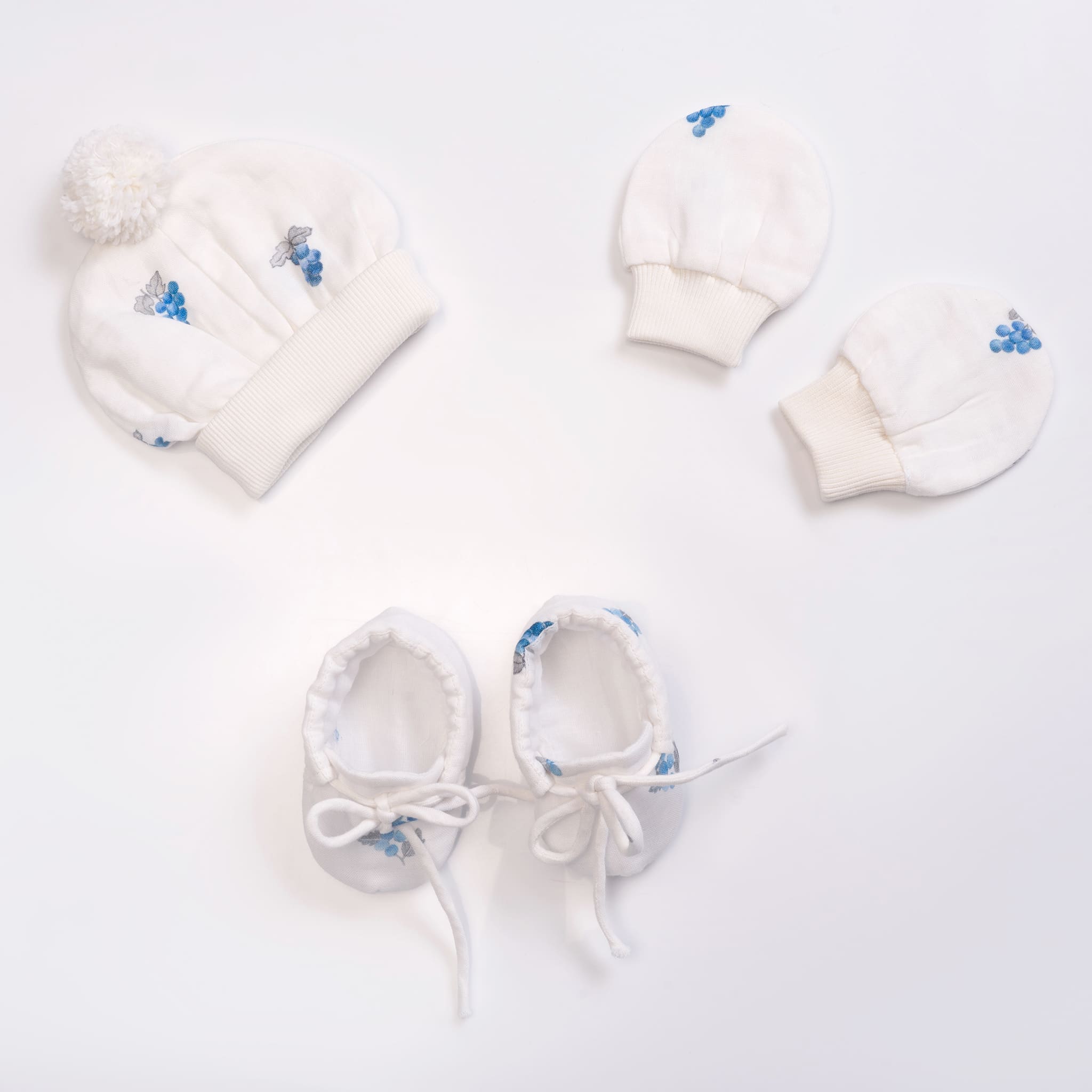 Blueberries Muslin Welcome Baby Set - Lil Mulberry