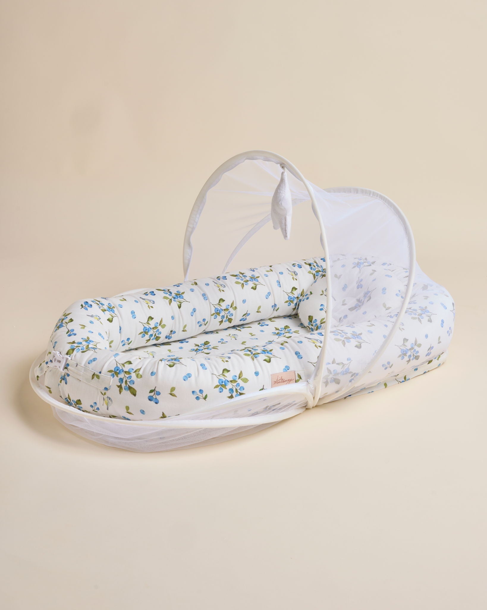 Blueberry & Bird Signature Baby Nest - Lil Mulberry