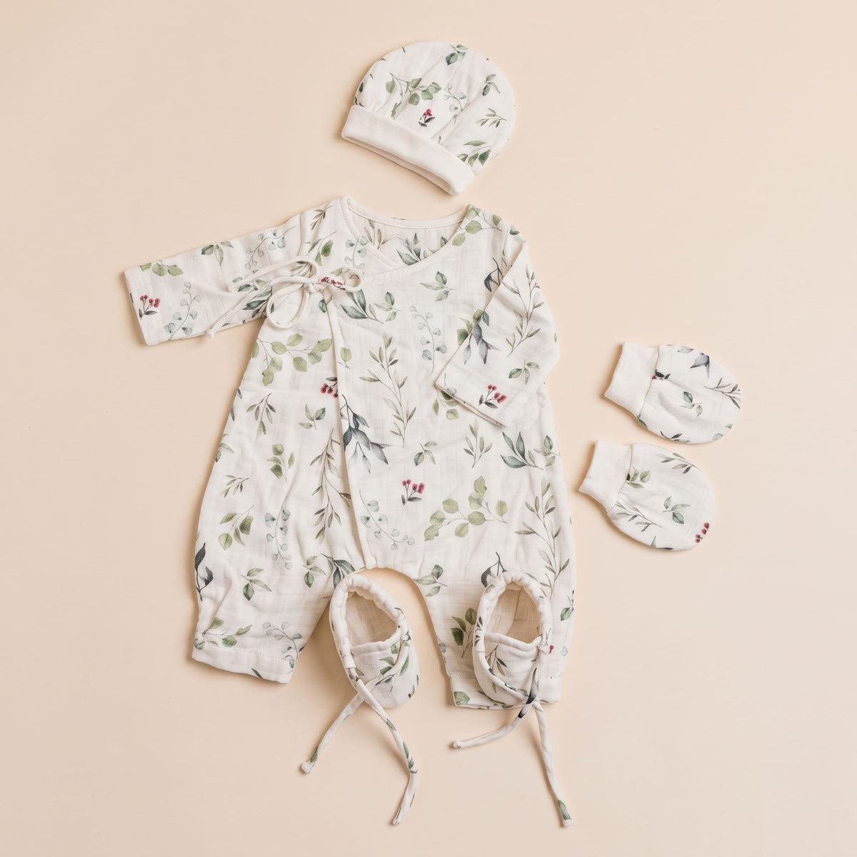 Spring Field Muslin Newborn Clothing Set - Lil Mulberry