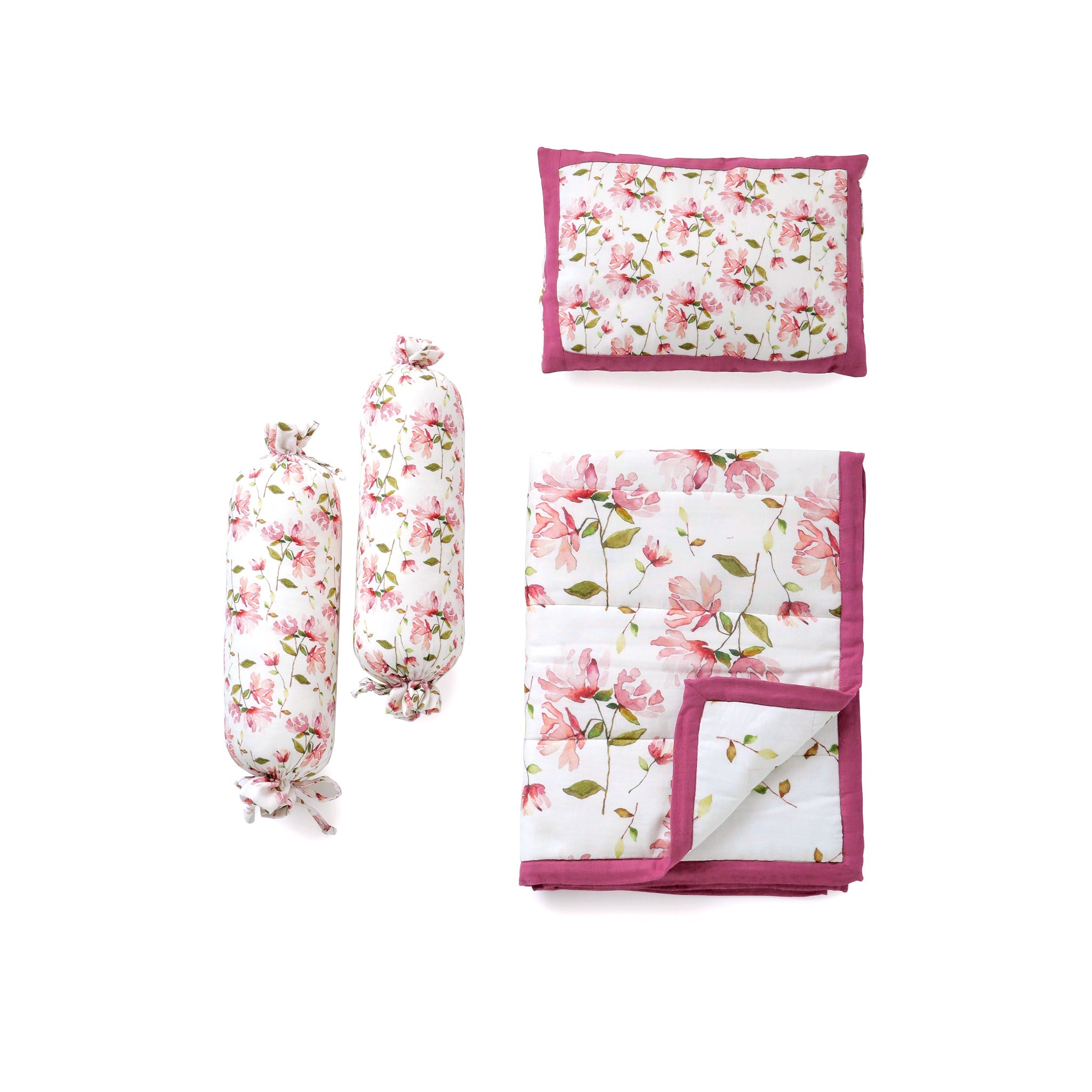 Chrysanthemum Muslin Mini Bedding Set - Lil Mulberry