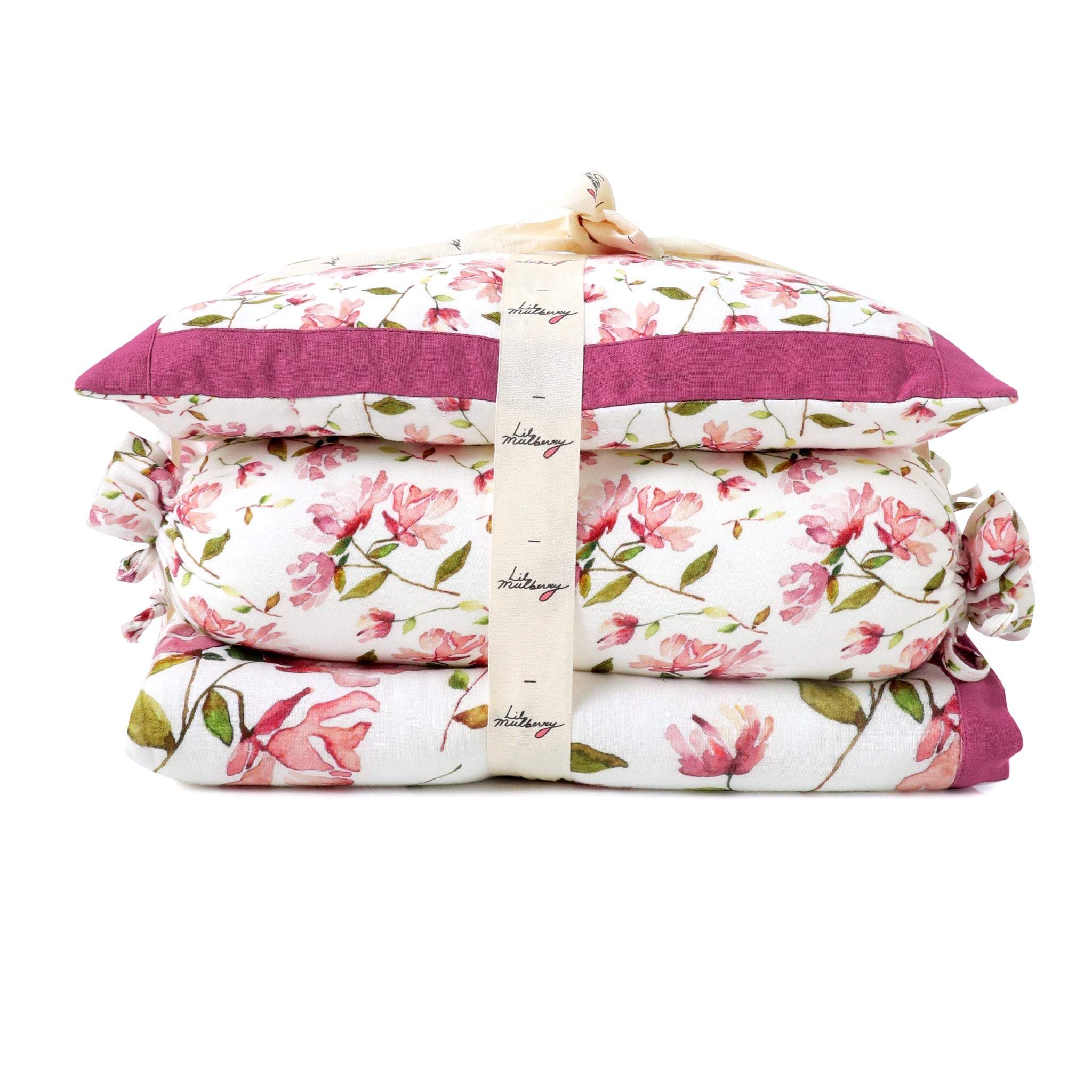 Chrysanthemum Muslin Mini Bedding Set - Lil Mulberry