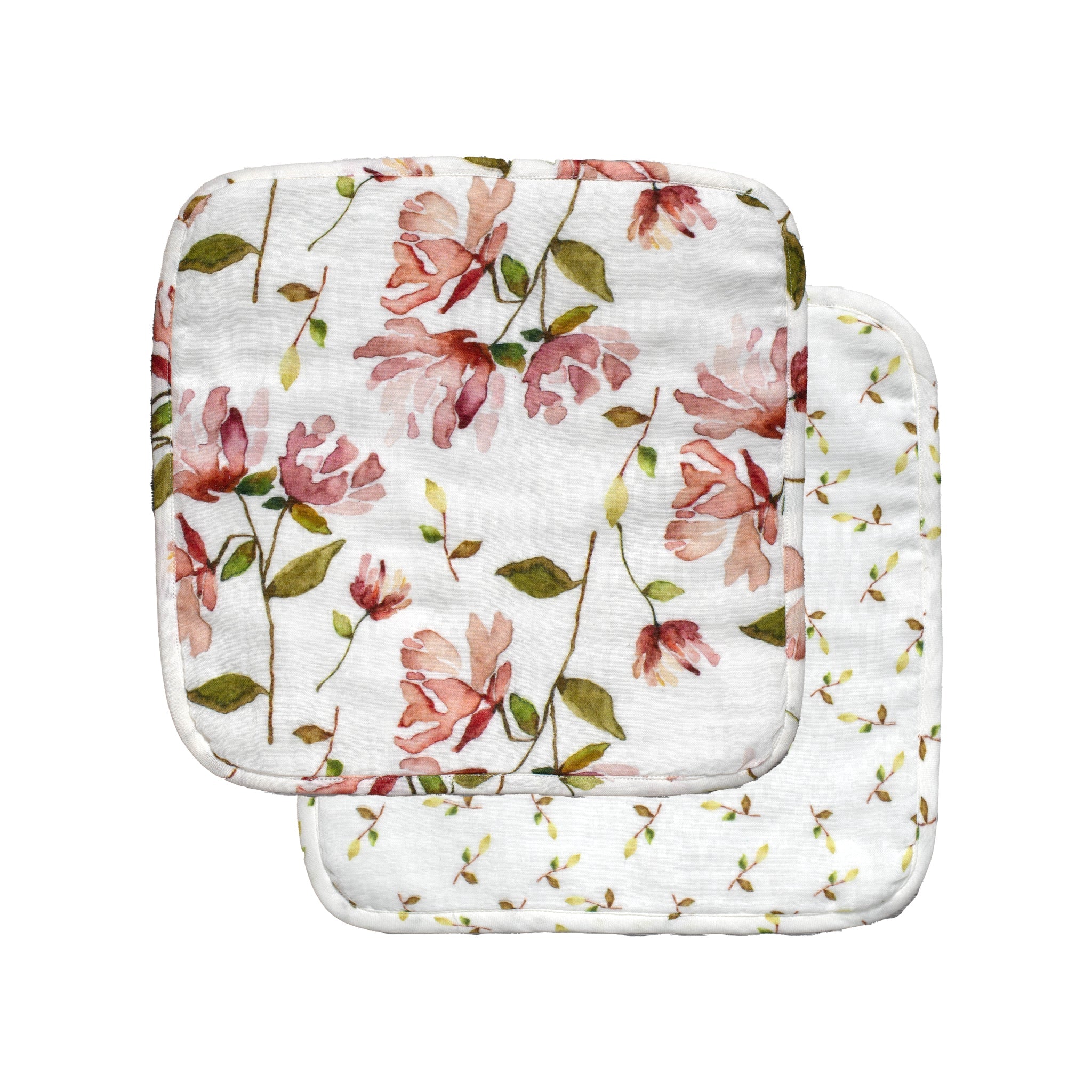 Chrysanthemum Organic Washcloth Set - Lil Mulberry