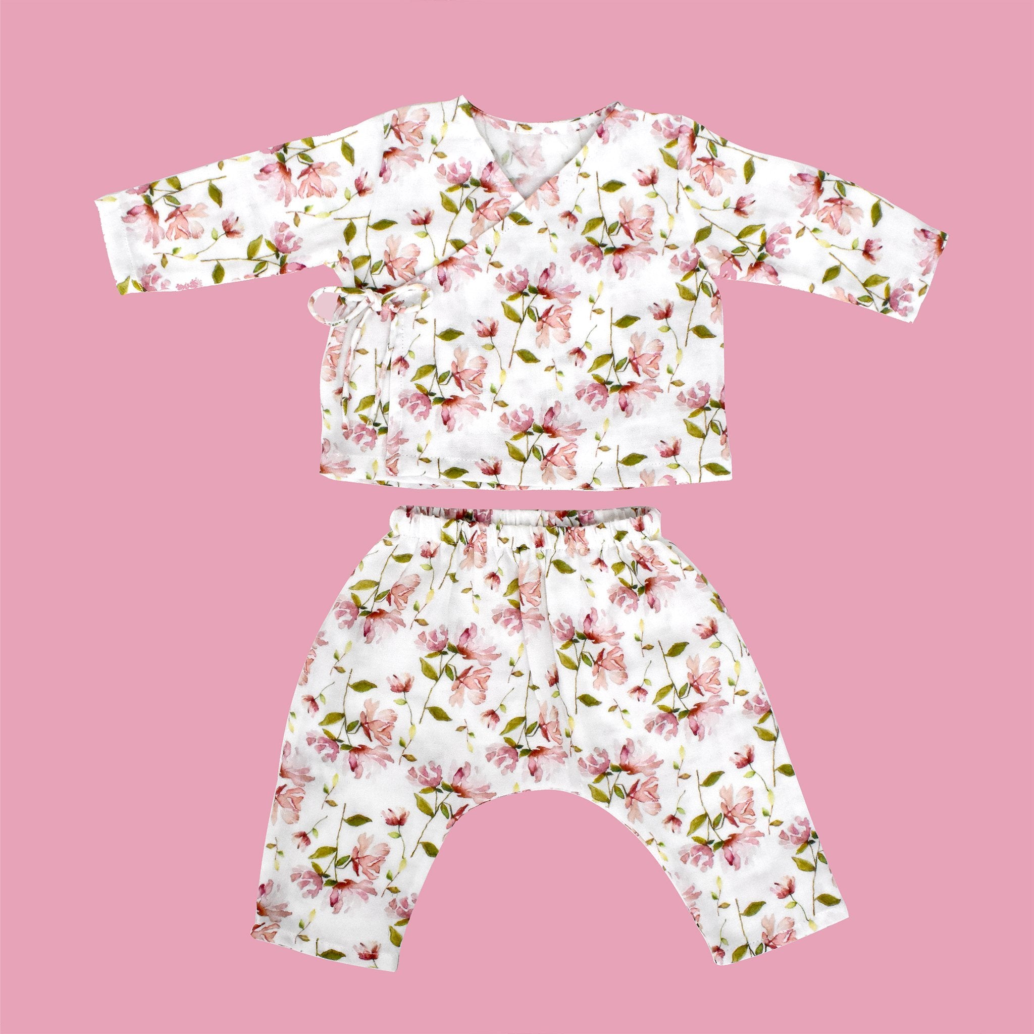 Chrystanthemum Kimono Set - Lil Mulberry