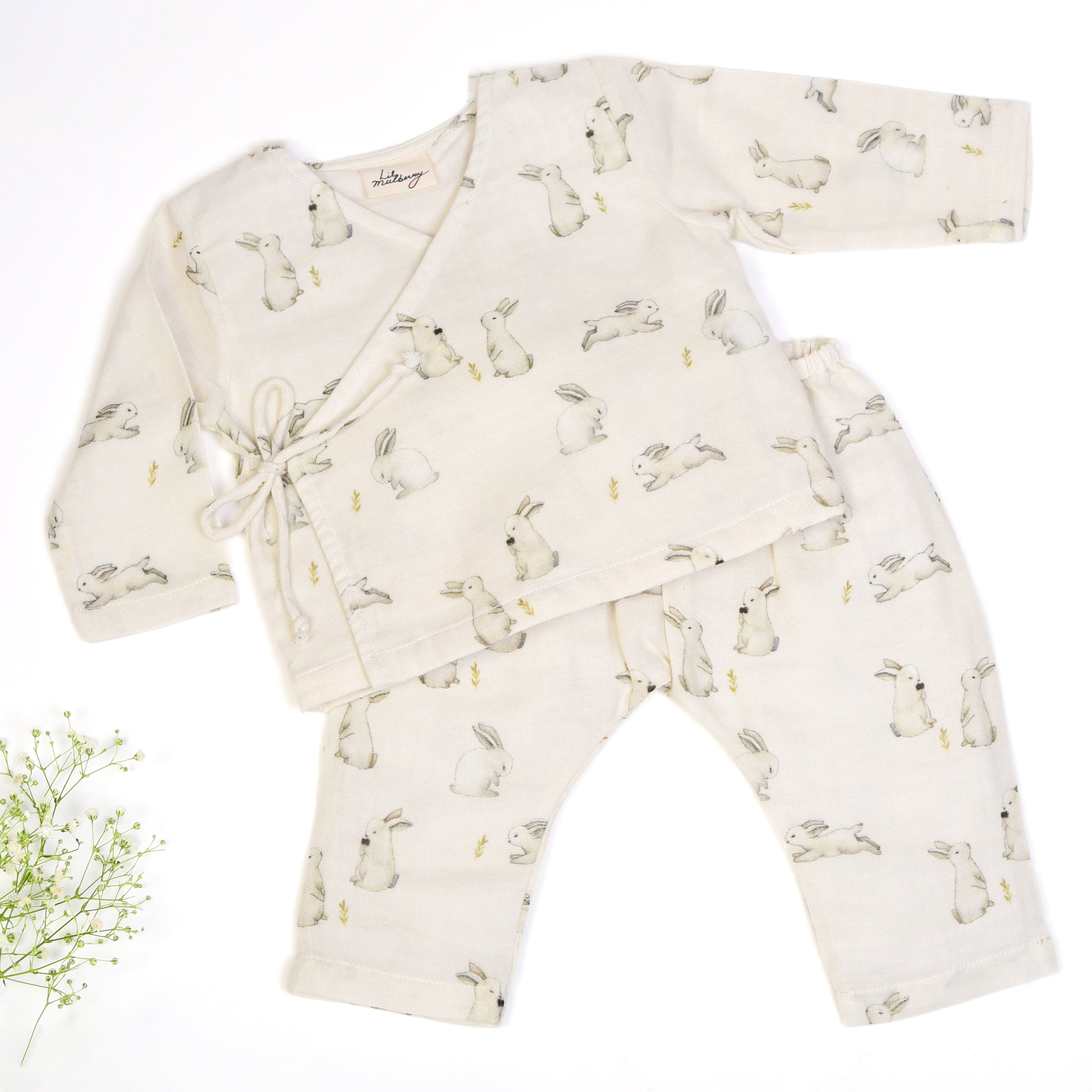 Enchanted Bunny Kimono Set - Lil Mulberry