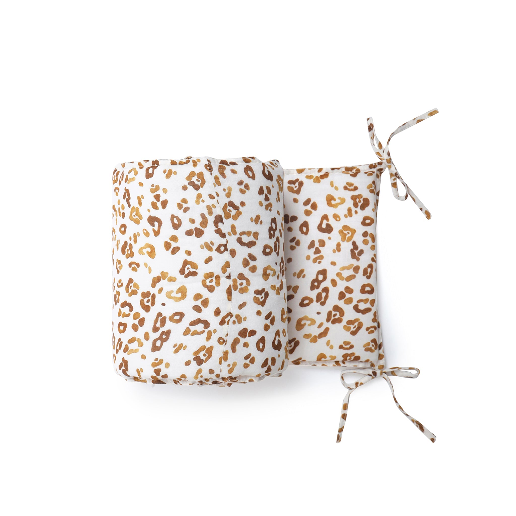 Golden Leopard Cot Bumper - Lil Mulberry