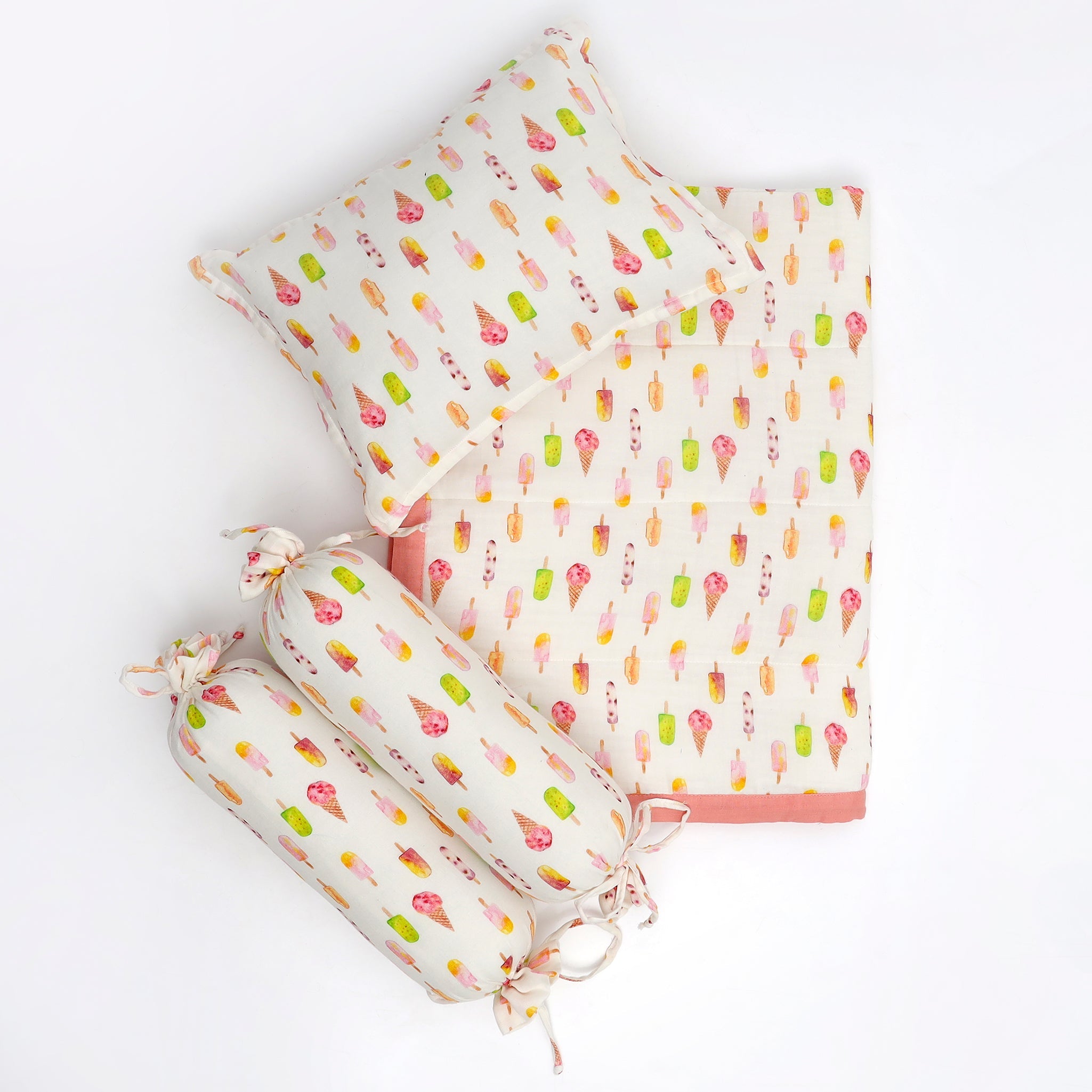 Magical Icecream Muslin Mini Bedding Set - Lil Mulberry
