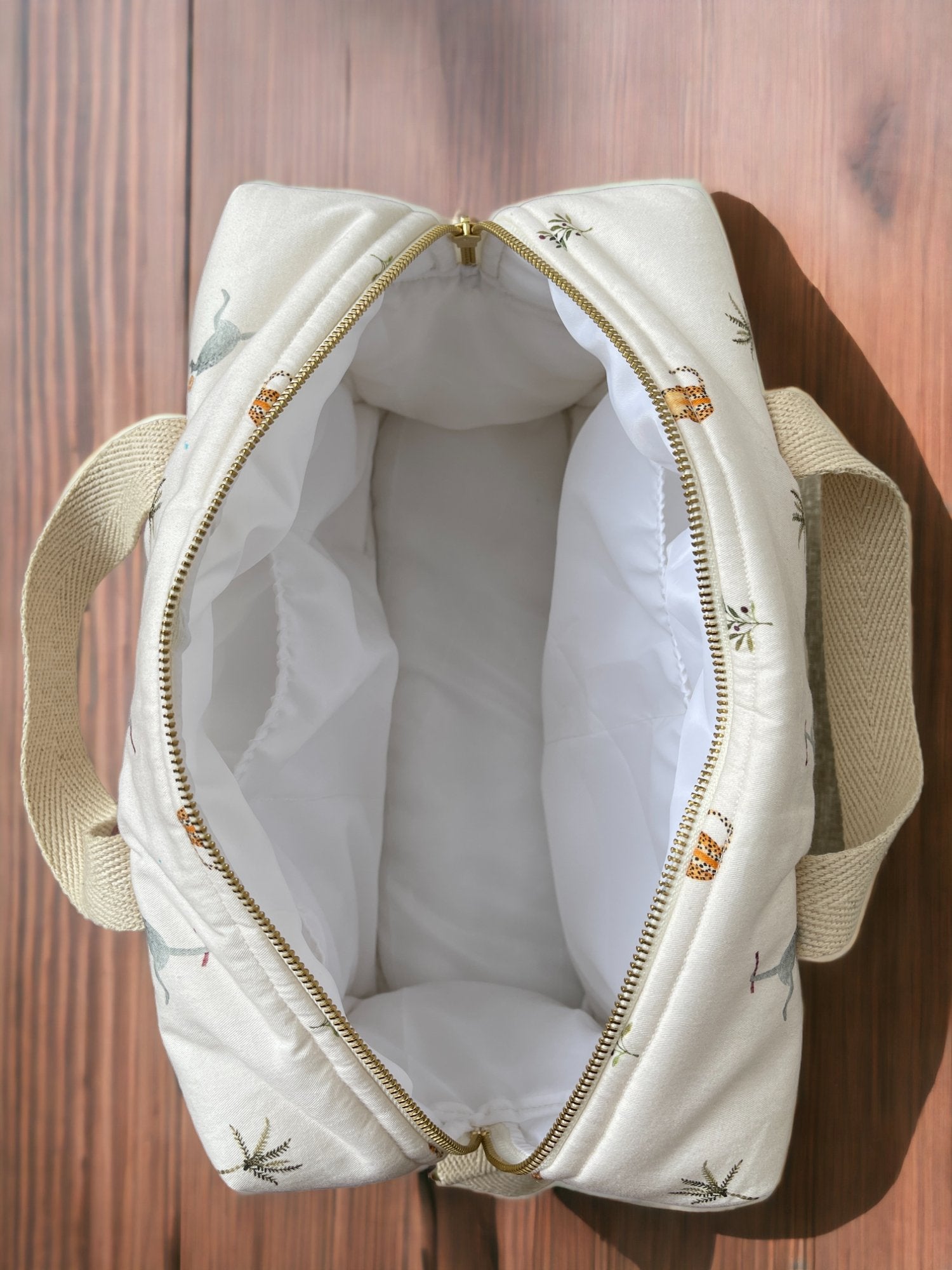 Monkey Cheetah Cotton Changing Bag - Lil Mulberry