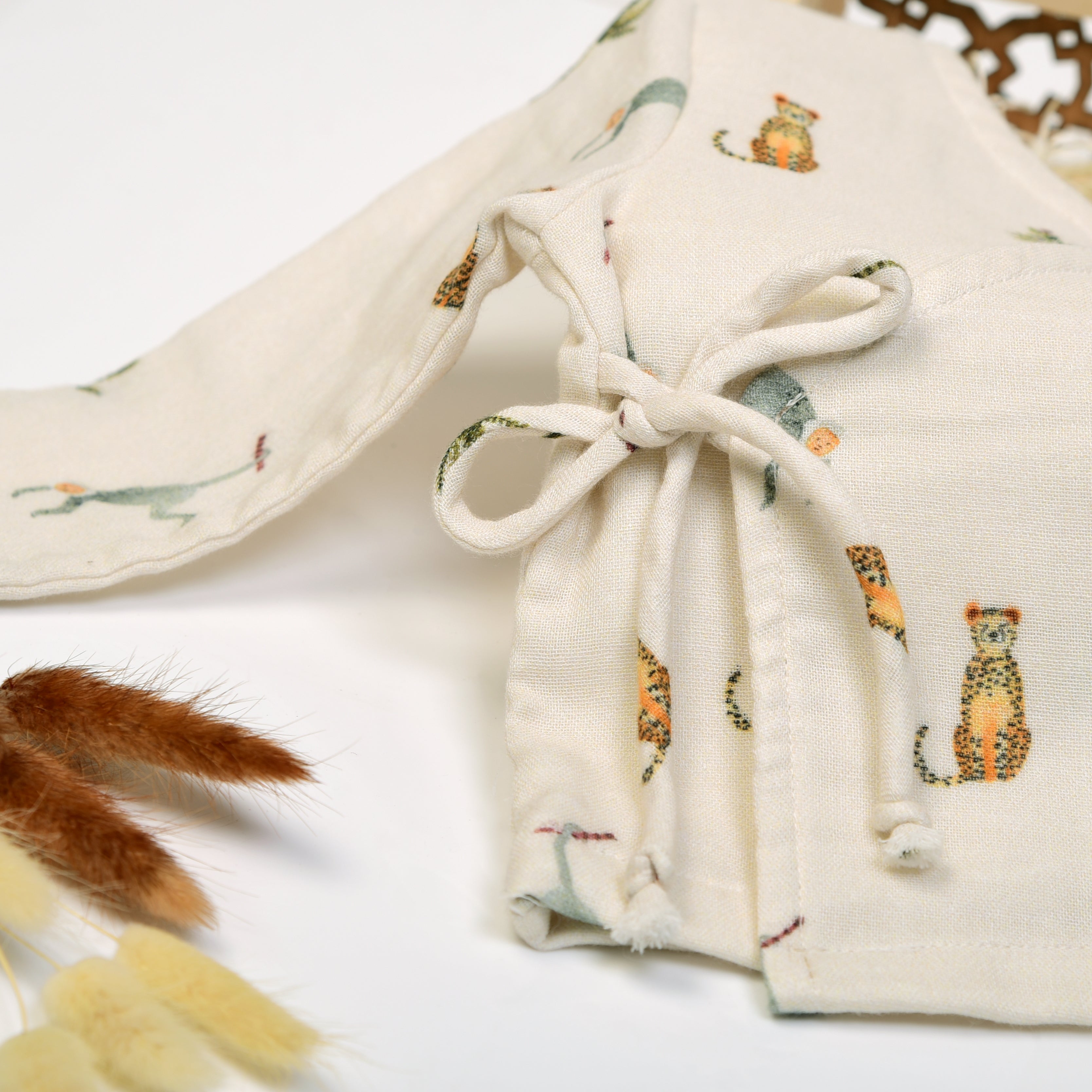 Monkey Cheetah Kimono Set - Lil Mulberry