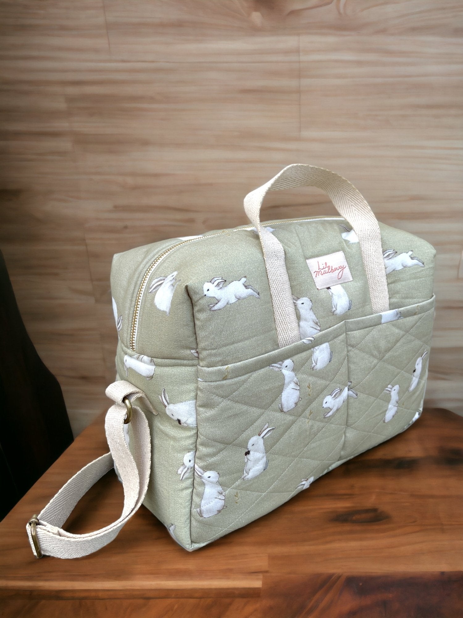 Sage Bunny Changing Bag - Lil Mulberry