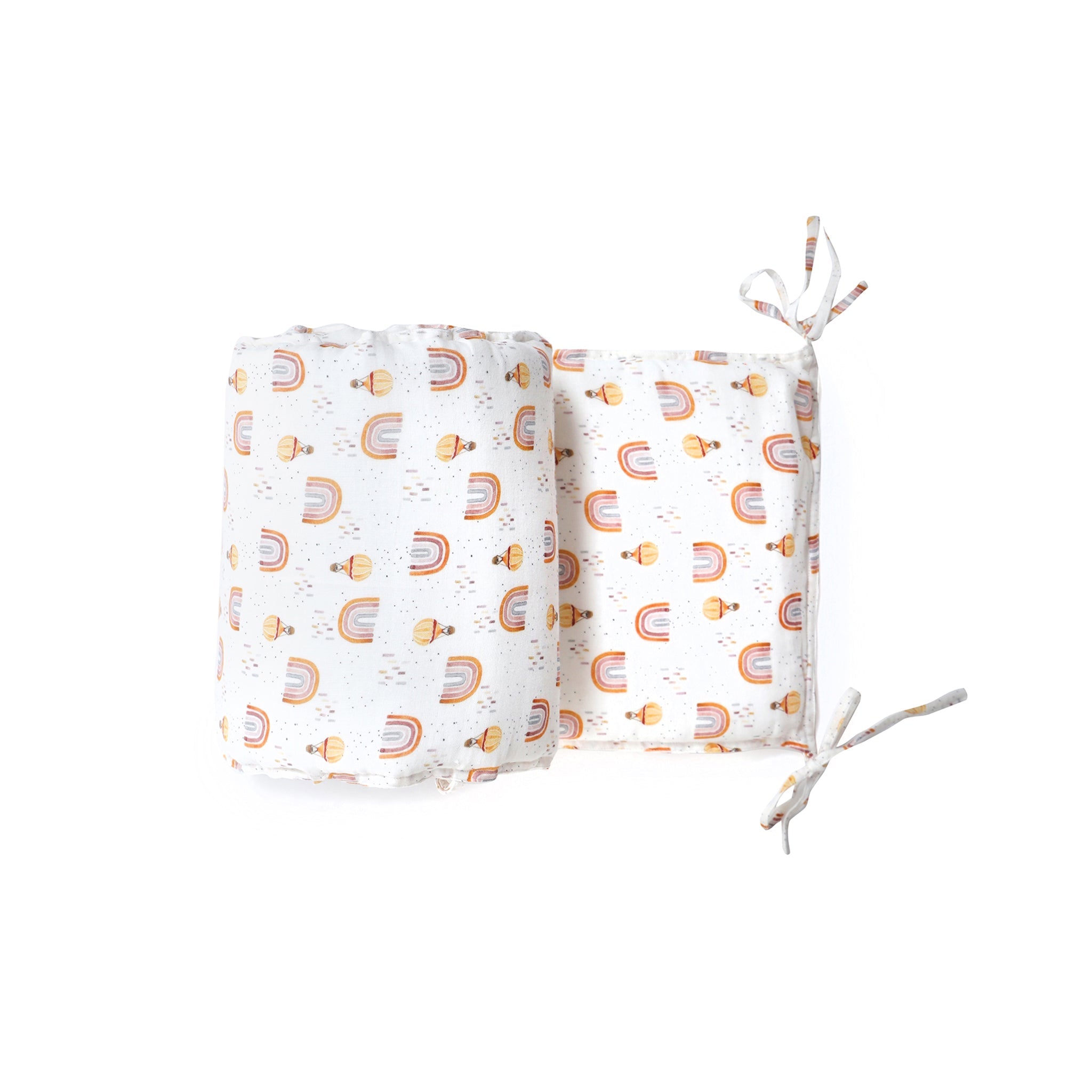 Whimsical Rainbow Cot Bumper - Lil Mulberry