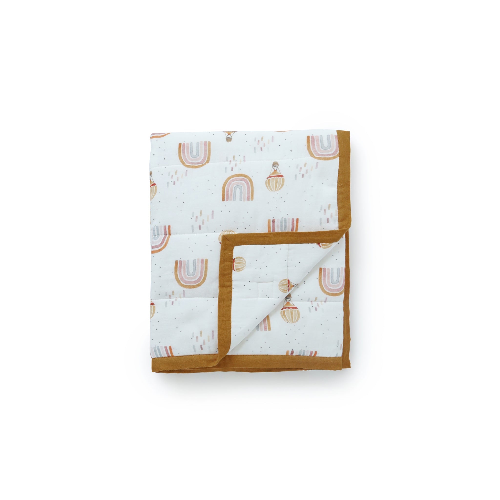 Whimsical Rainbow Muslin Quilt - Lil Mulberry