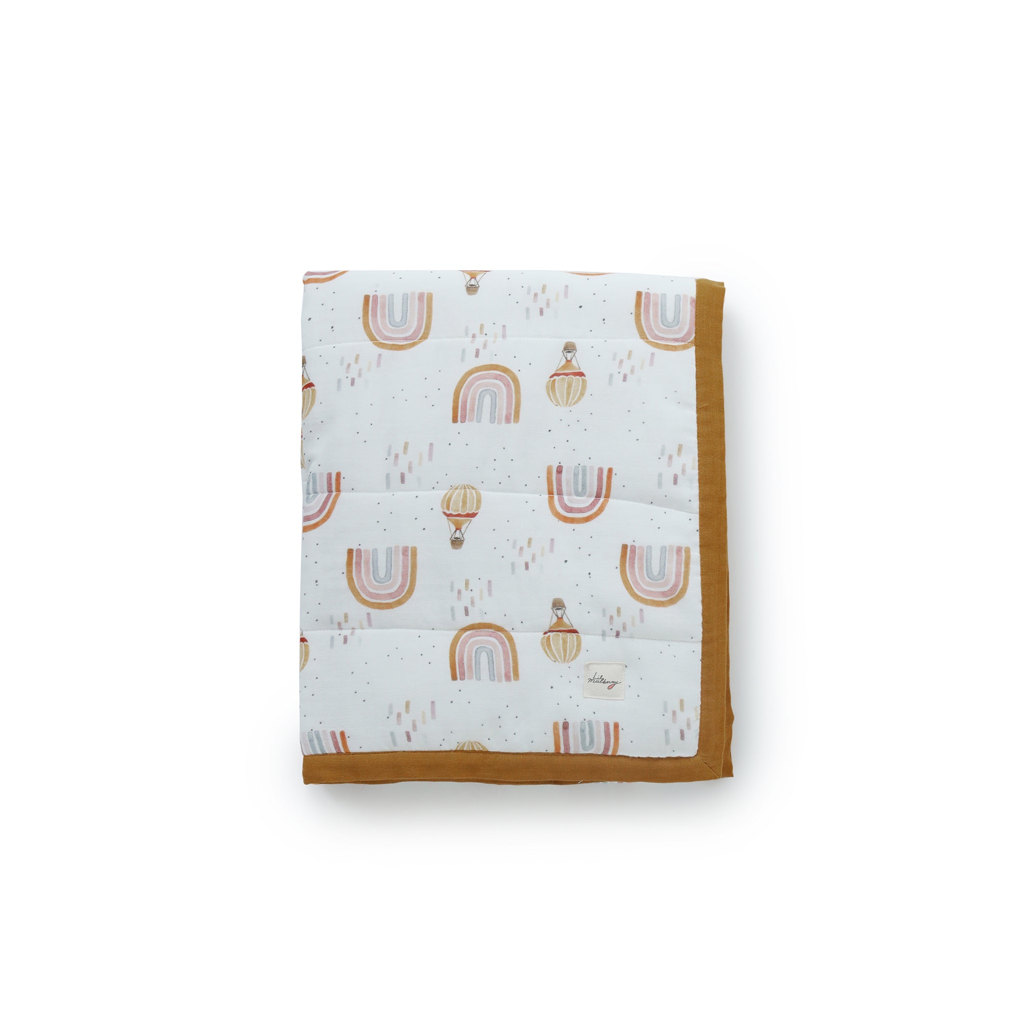 Whimsical Rainbow Muslin Quilt - Lil Mulberry