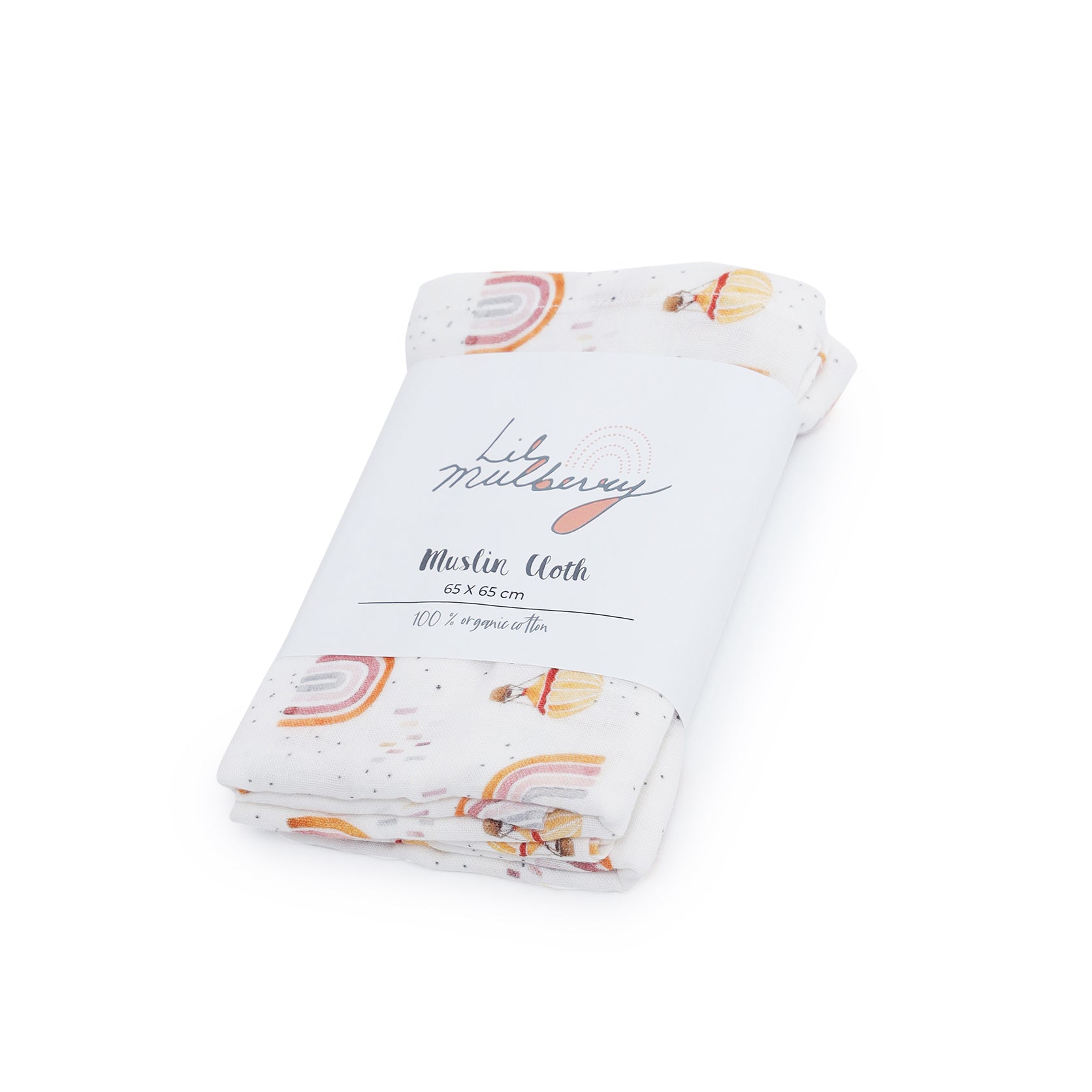 Whimsical Rainbow Muslin Square - Lil Mulberry