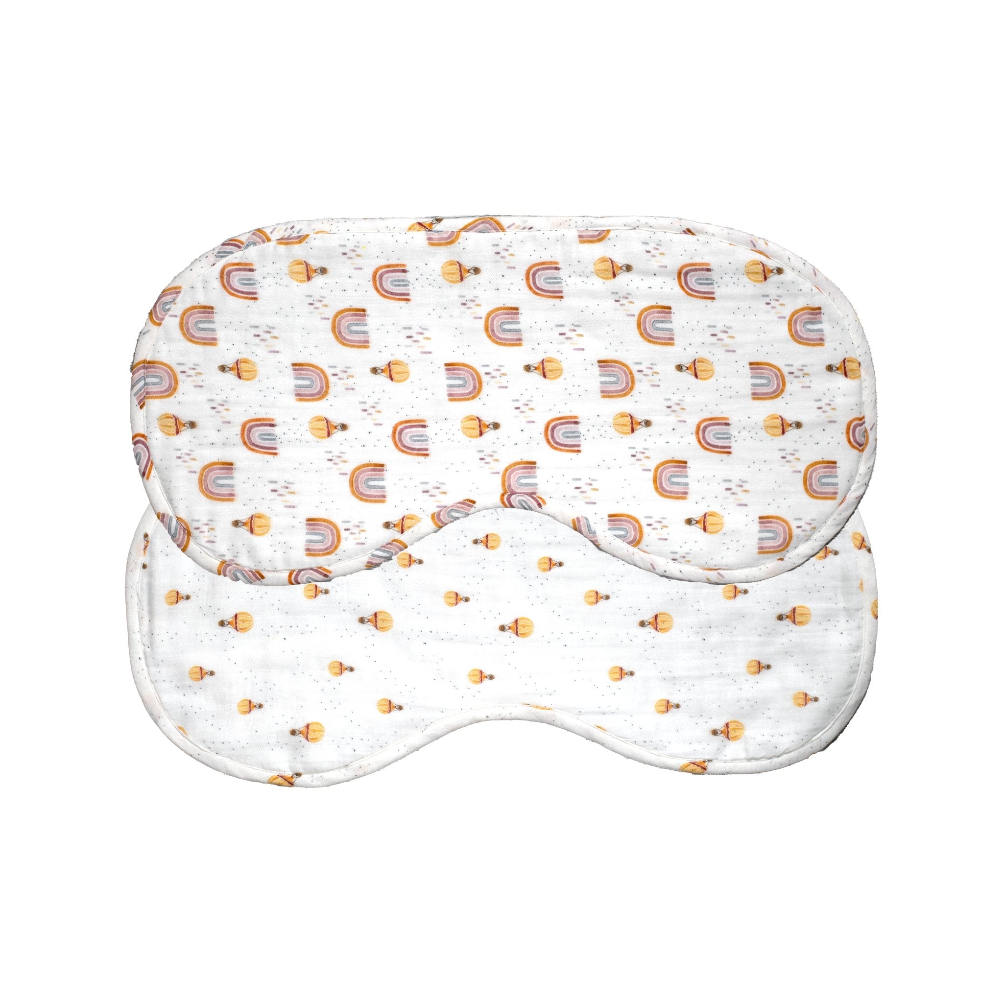 Whimsical Rainbow Organic Burp Cloth Set - Lil Mulberry