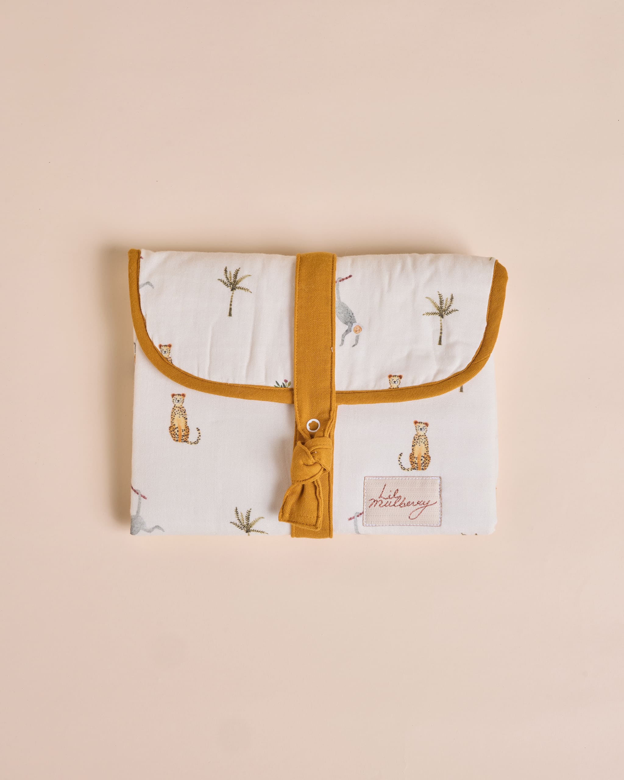 Monkey Cheetah Travel Changing Mat