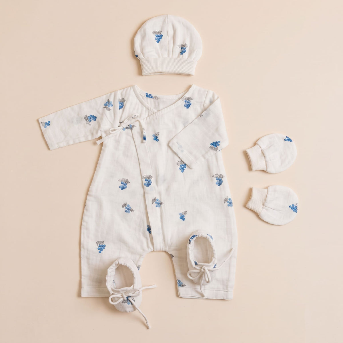 Blueberries Muslin Newborn Clothing Set - Lil Mulberry