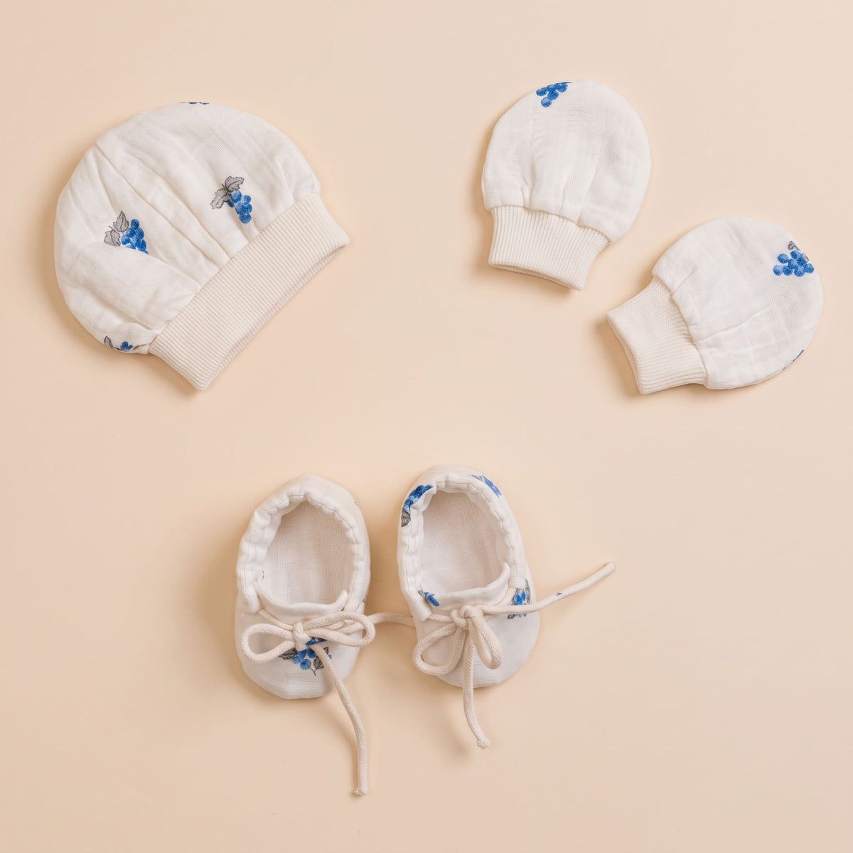 Blueberries Muslin Newborn Clothing Set - Lil Mulberry