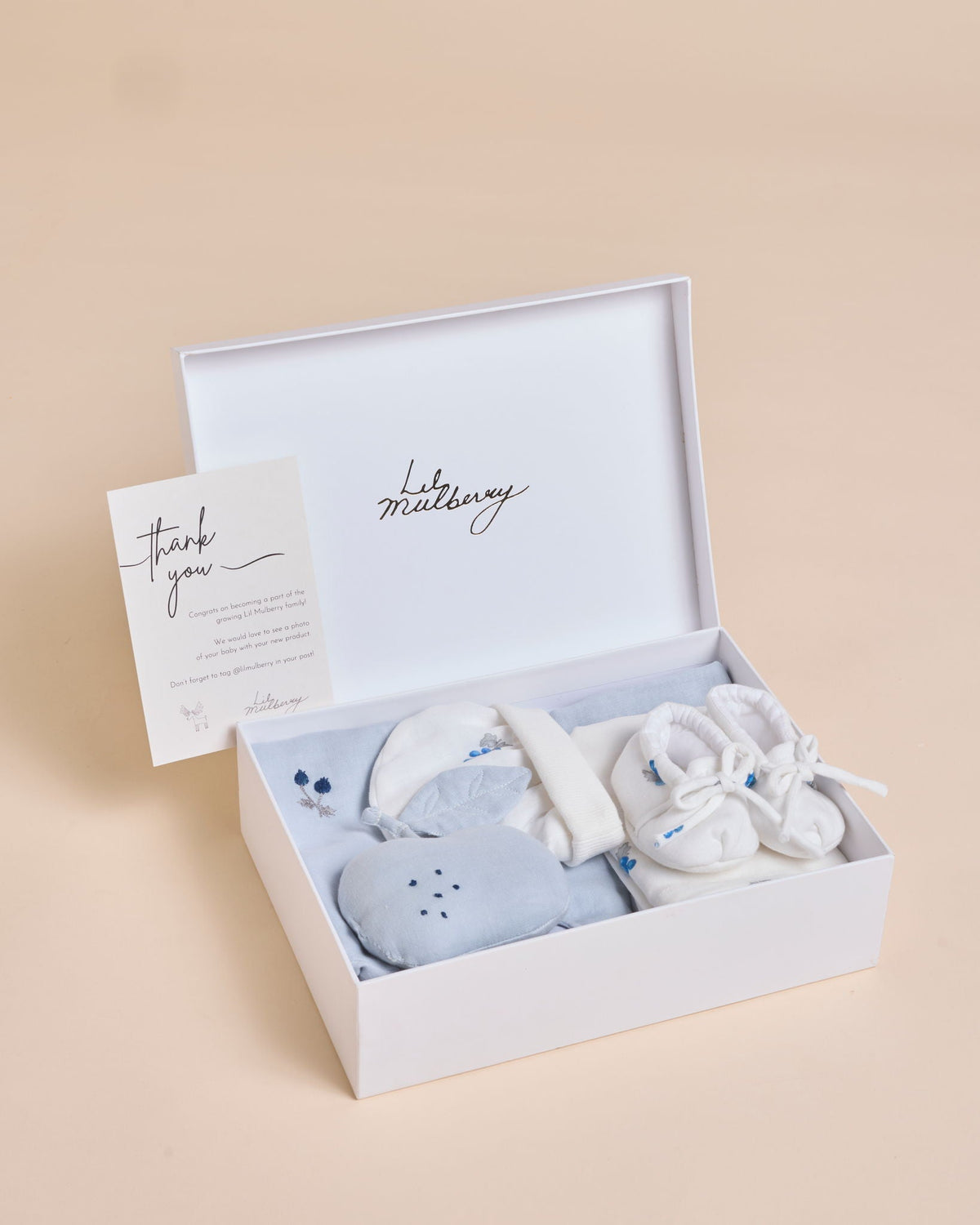 Blueberries Muslin Newborn Essentials Gift Set - Lil Mulberry