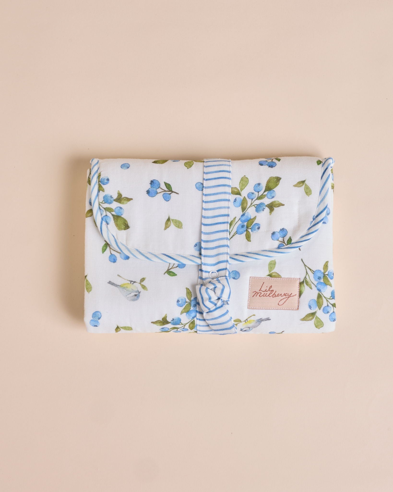 Blueberry & Bird Muslin Travel Gift Set - Lil Mulberry