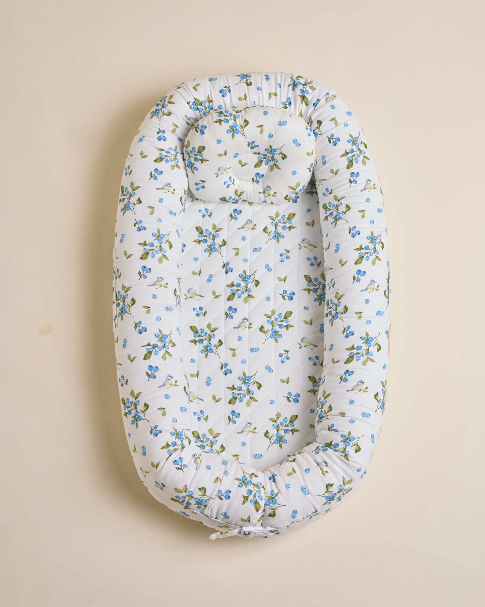 Blueberry & Bird Signature Baby Nest - Lil Mulberry