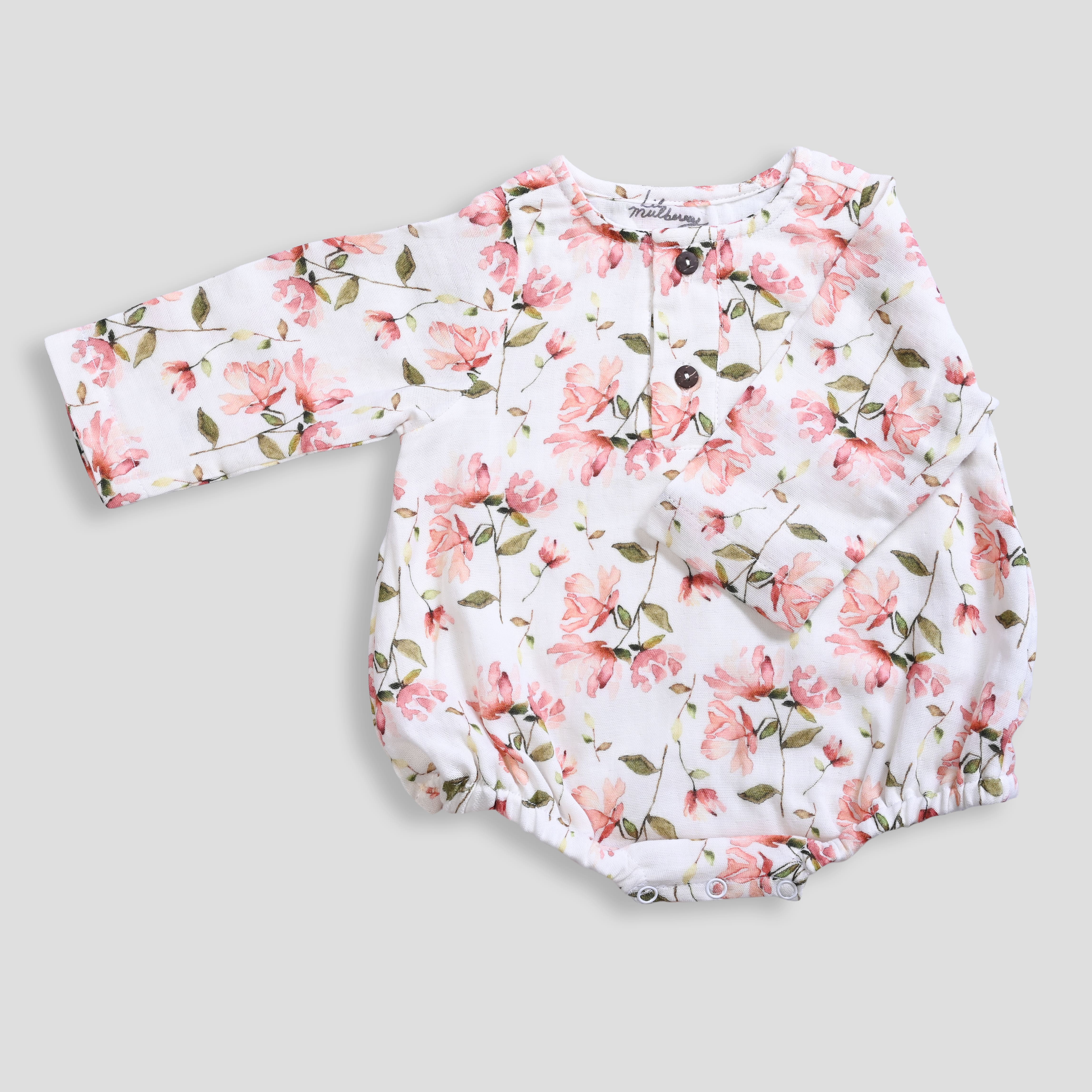 Chrysanthemum Muslin Bodysuit - Lil Mulberry