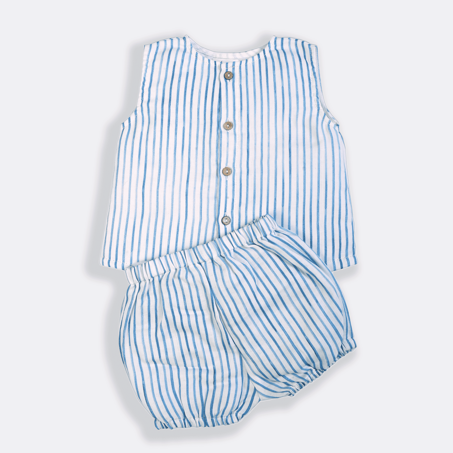 Floating Lines Jhabla and Bloomer Set - Lil Mulberry