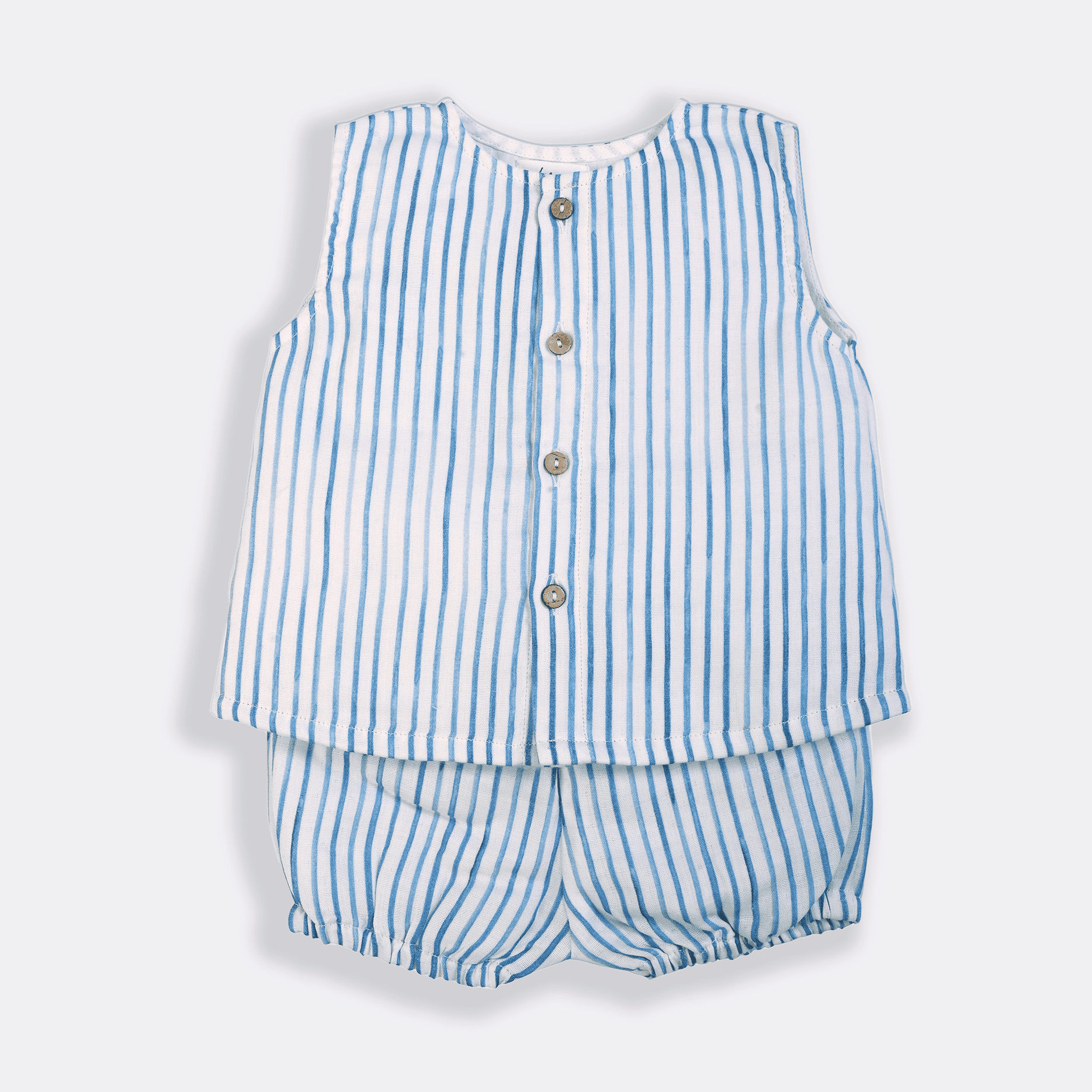 Floating Lines Jhabla and Bloomer Set - Lil Mulberry