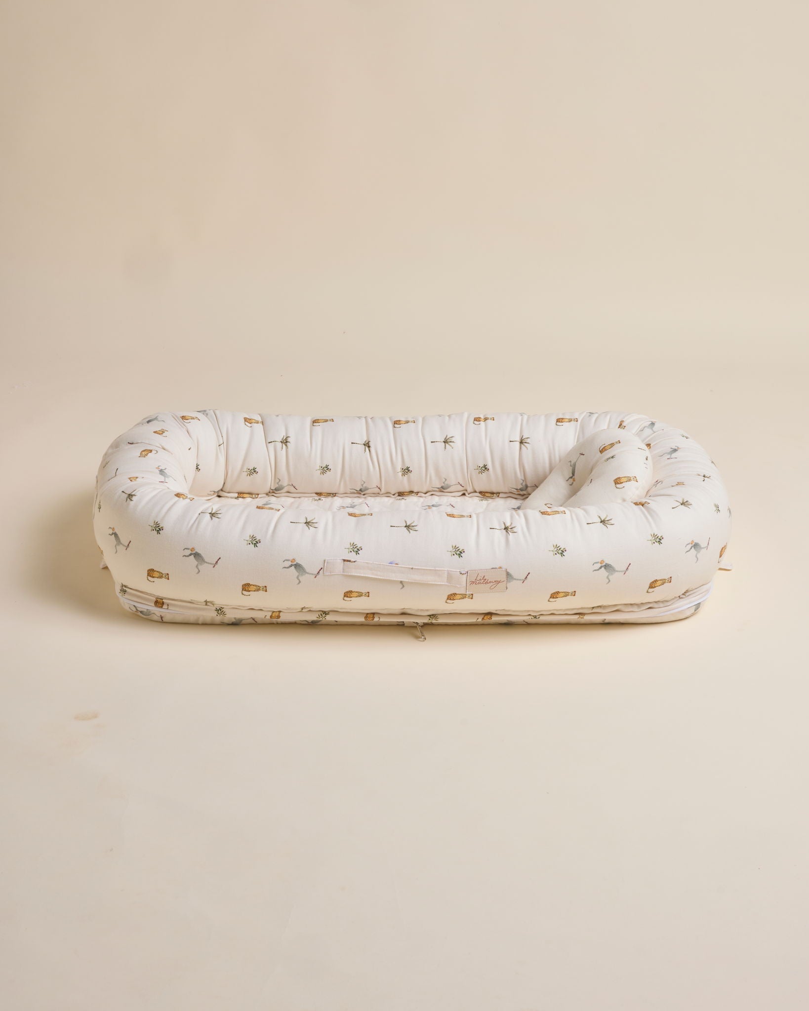 Monkey Cheetah Signature Baby Nest - Lil Mulberry