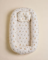 Monkey Cheetah Signature Baby Nest - Lil Mulberry