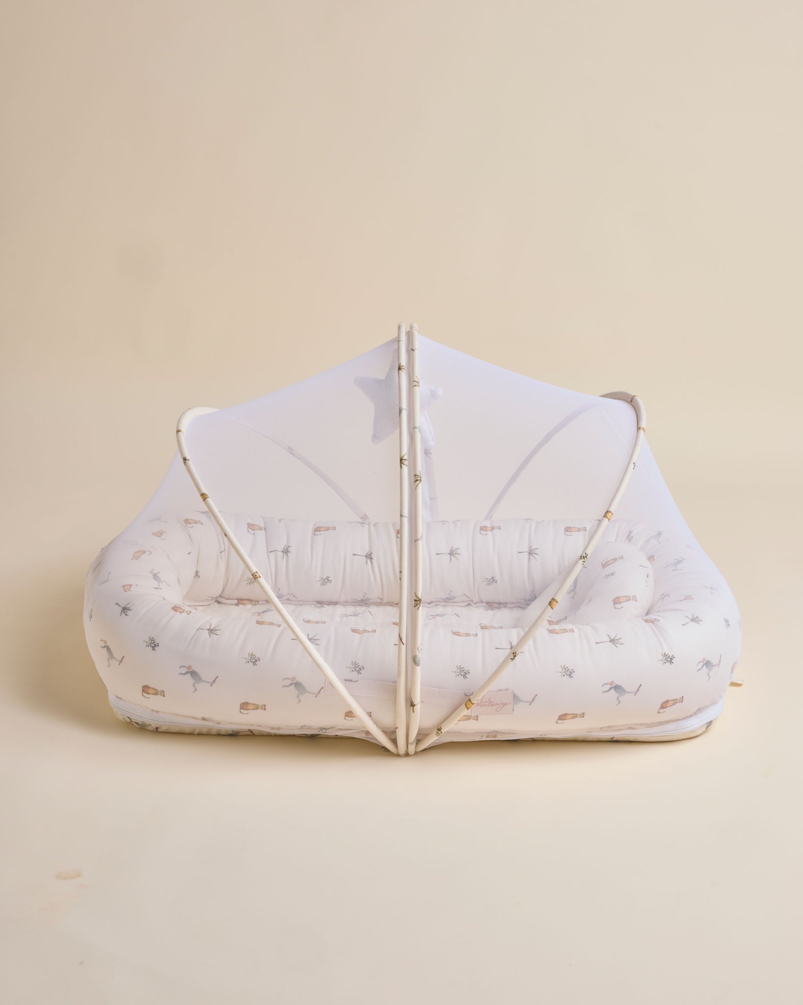 Monkey Cheetah Signature Baby Nest - Lil Mulberry