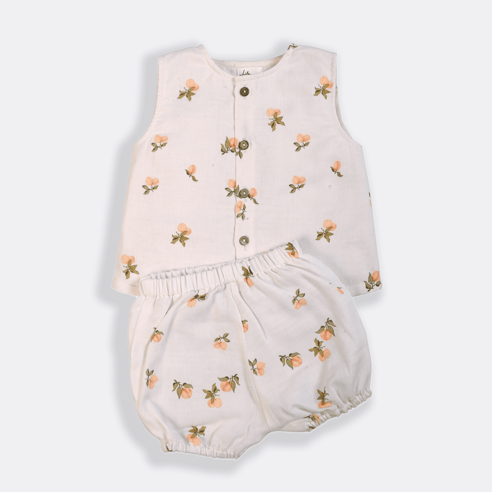 Peach Play Jhabla and Bloomer Set - Lil Mulberry