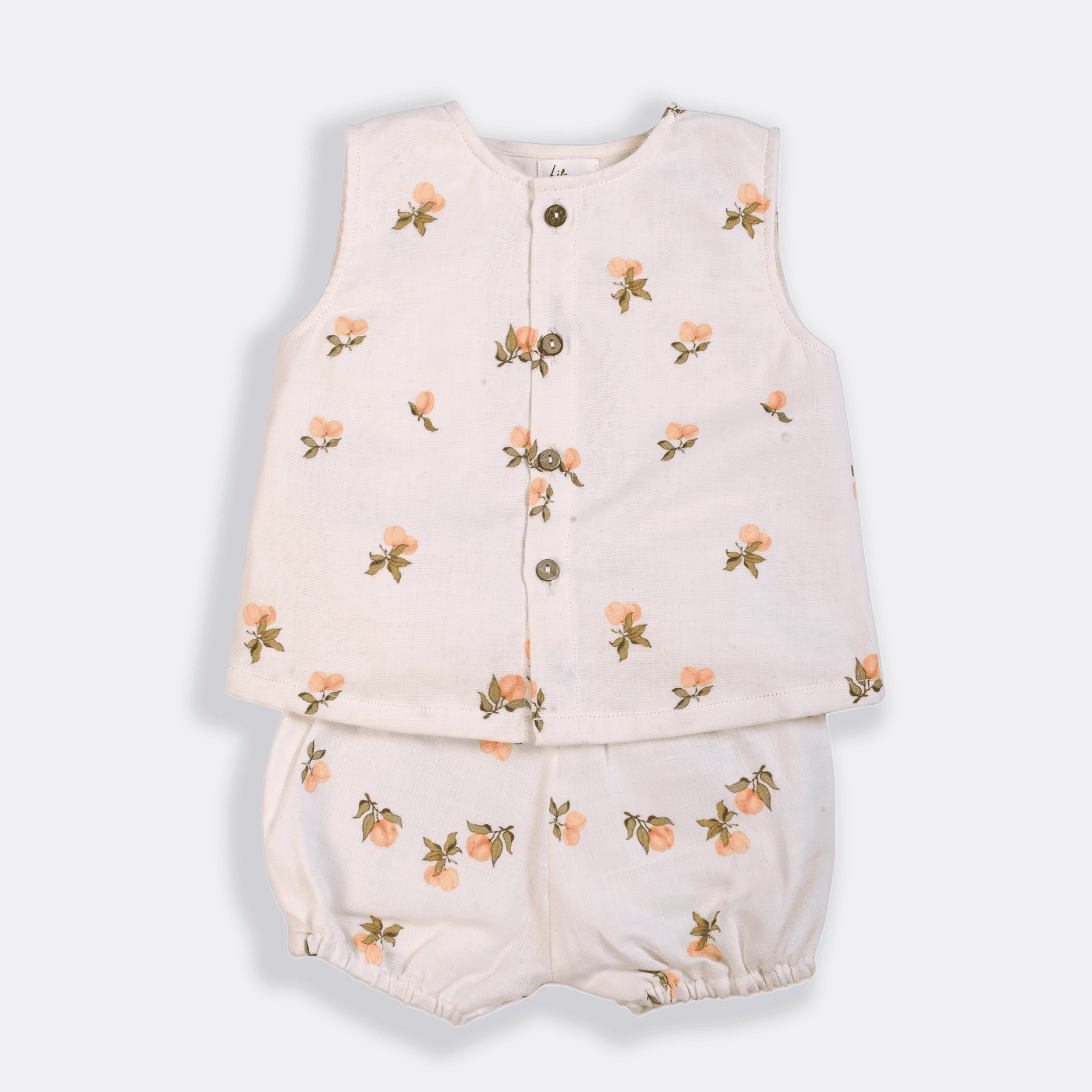 Peach Play Jhabla and Bloomer Set - Lil Mulberry