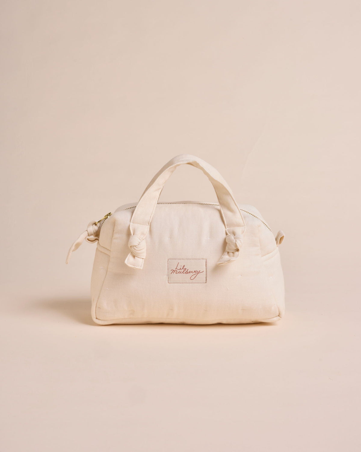 Tender Beige Muslin Toiletry Bag - Lil Mulberry