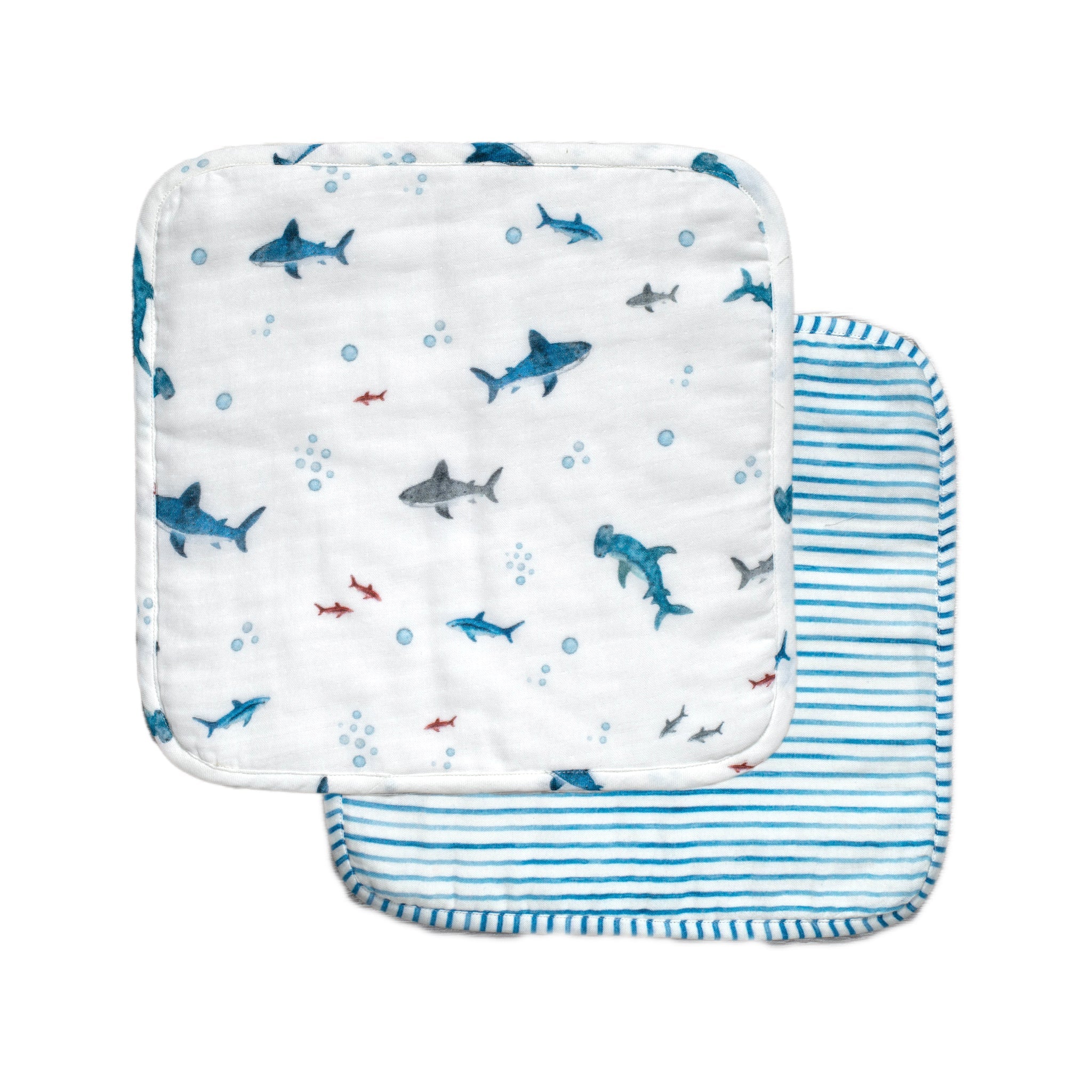 Baby Shark Organic Washcloth Set - Lil Mulberry