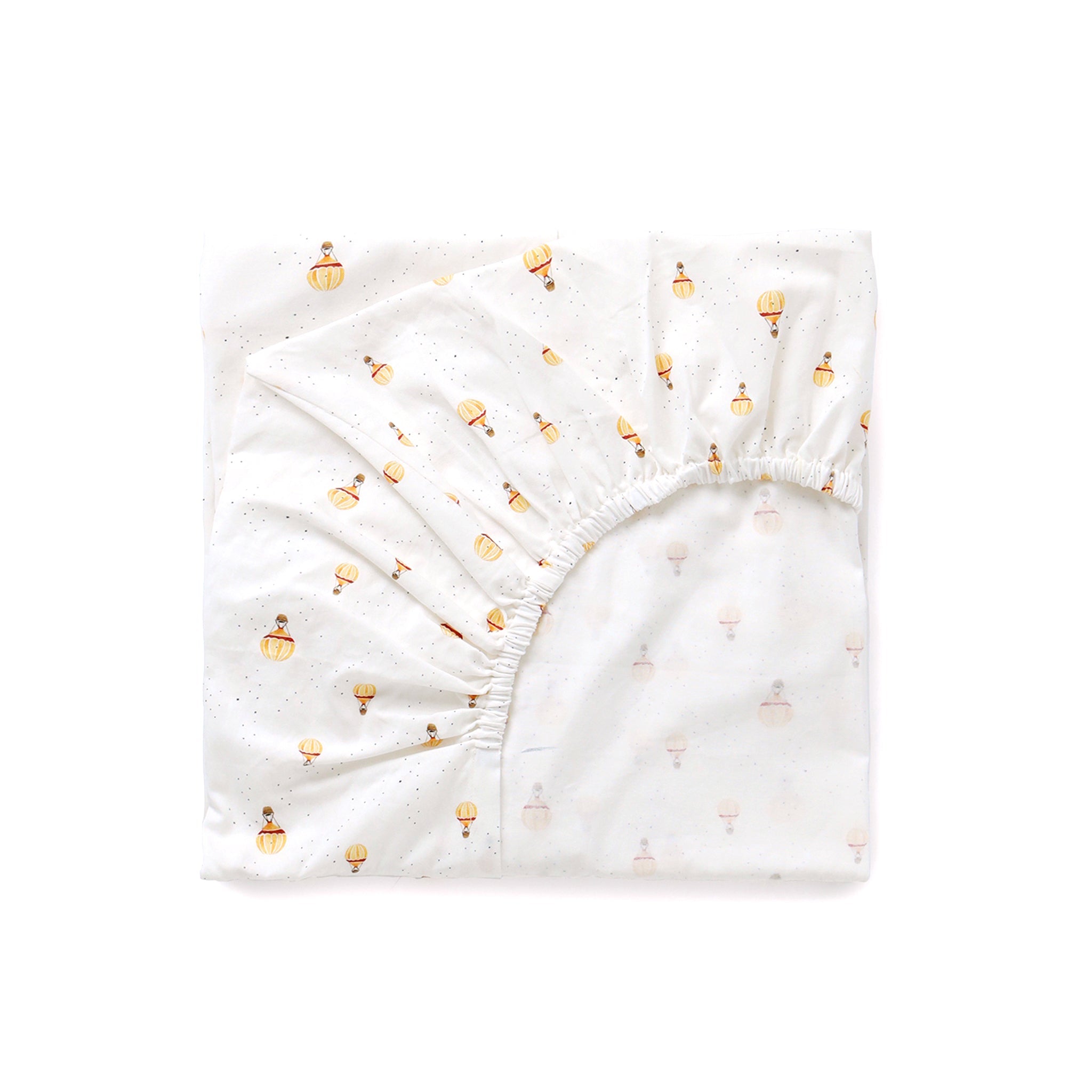 Hot Air Balloon Muslin Fitted Cot Sheet - Lil Mulberry