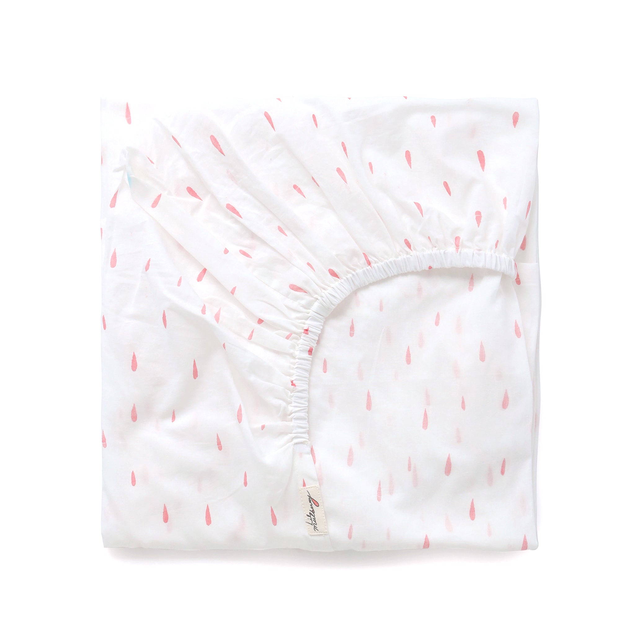 Melting Drops Muslin Fitted Cot Sheet - Lil Mulberry