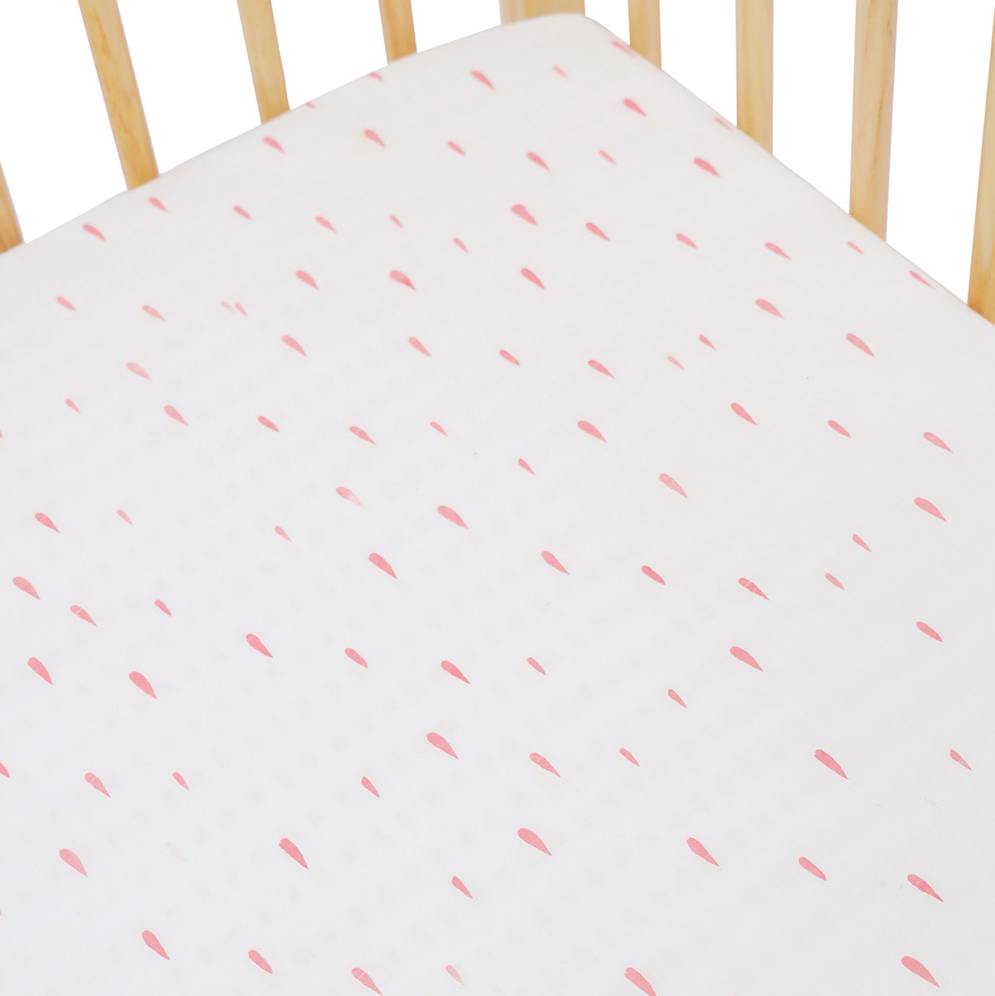Melting Drops Muslin Fitted Cot Sheet - Lil Mulberry