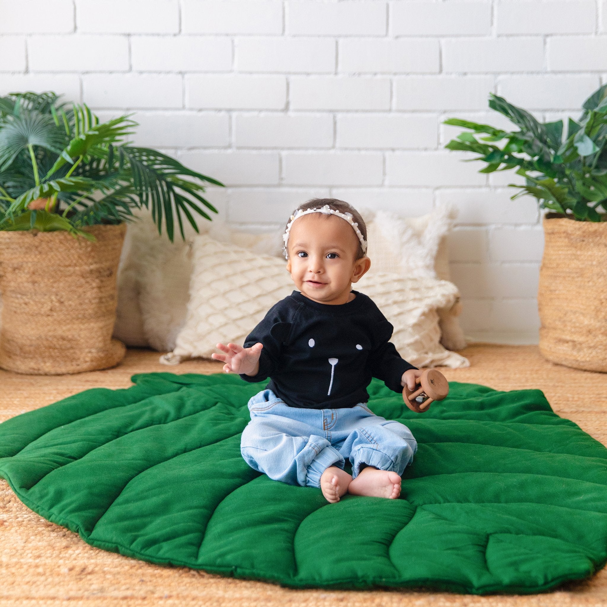 Tropical Leaf Play Mat - Lil Mulberry